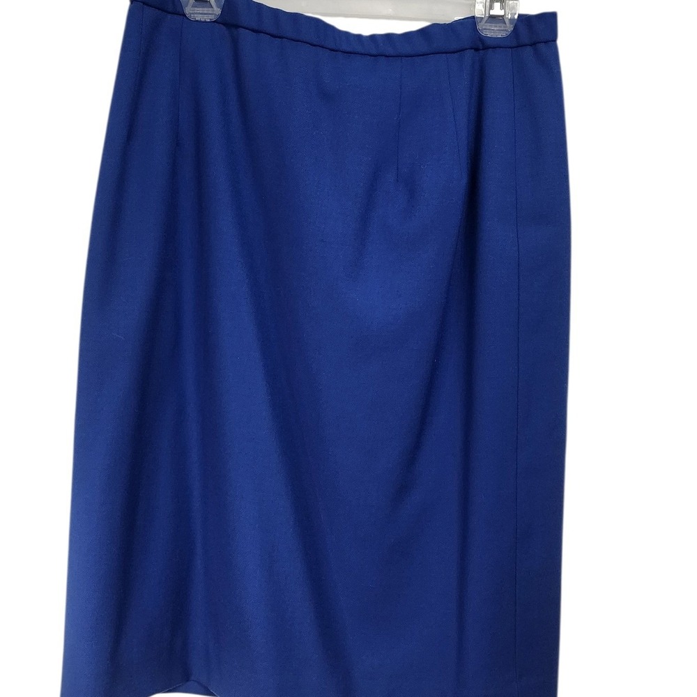 Pendleton Petite Wool Skirt Blue Knee‎ Length Classic Career Office Size 14